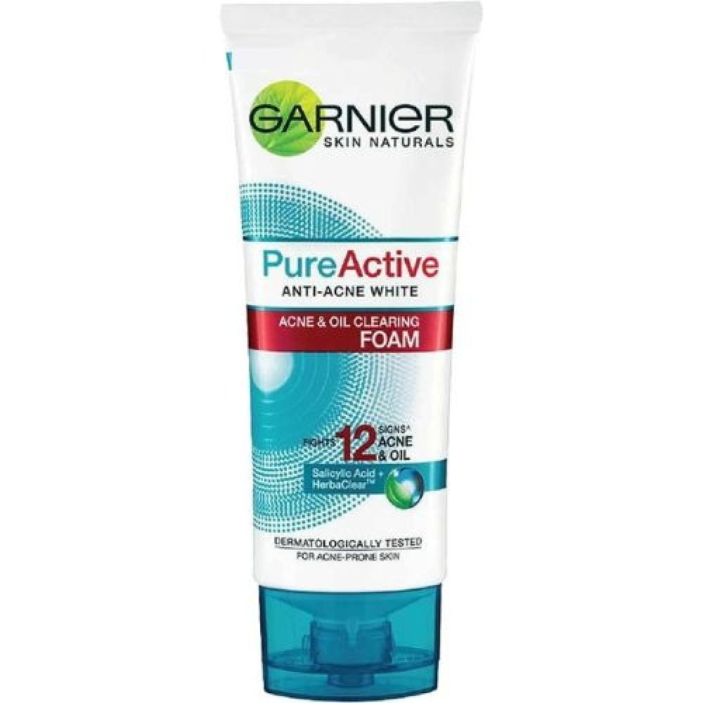 فوم شستشوی گارنیر پیور اکتیو | Garnier Pure Active Acne & Oil Clearing Foam - ضد جوش و کنترل چربی - حجم 100 میل | خرید از بندرعباس و آس کده