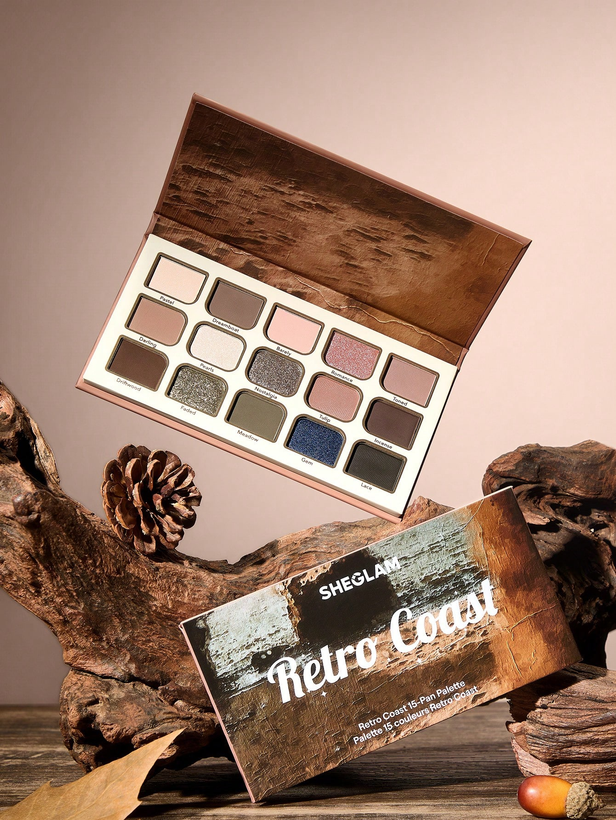 پالت سایه چشم ۱۵ رنگ شیگلم مدل رترو کوست (Retro Coast) اصل